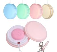 KICHOUSE 4 pezzi Macaron Pulitore Schermo Cellulare Compatto Portatile con Pennello Pulizia per Smartphone Tablet e Lenti Accessorio Elegante e Pratico con Cordino Colori Colore Casuale