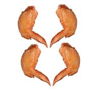 KICHOUSE 4 pezzi Modellino Alette Pollo Finto in PVC Realistico per Esposizione Alimentare Decorazione Casa Negozio