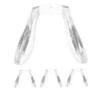 KICHOUSE 4 Pezzi Naselli per Occhiali Silicone Antiscivolo Trasparenti Compatibili con Occhiali e Sole Comodi e Morbidi per Esperienza Indossamento Ottimale