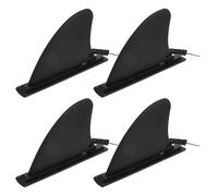 KICHOUSE 4 Pezzi Pinne Paddleboard Gonfiabili Timone per Kayak e SUP Accessori per Sport Acquatici Installazione Rapida e Resistente per Acque Basse e Agitate