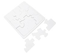 KICHOUSE 4 Pezzi puzzle da colorare puzzle bomboniera puzzle di carta puzzle vuoti puzzle a cui attingere colora il tuo puzzle favore della festa di nozze puzzle vuoto bianca