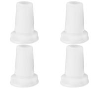 KICHOUSE 4 Pezzi Valvola a morso per Bottiglia d'Acqua in Silicone Bocchino in Bottiglia d'Acqua Silicone White