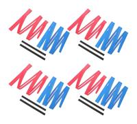 KICHOUSE 4 Set Nastro per Impugnatura Mazze Golf Tacky PU Overgrip Antiscivolo Doppio Colore Rosso Blu Strisce Resistenti per Pratica Riparazione e Rinnovamento Grip