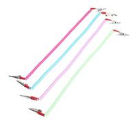 KICHOUSE 4pcs Fermagli Per Bavaglini Regolabili Morsetti Per Tovaglioli Colorati in Metallo Clip Per Sciarpe e Tovaglioli Per Adulti Leggeri e Pratici Facili Da Trasportare