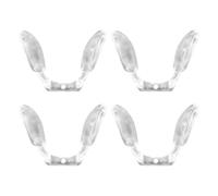 KICHOUSE 4pezzi Naselli in Silicone per Occhiali, Cuscinetti Naso Morbidi e Antiscivolo per Occhiali da Vista, Vestibilità Confortevole che Riduce Carico Sul Naso