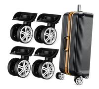 KICHOUSE 4Pezzi Ruote Ricambio per Valigie Ruote Piroettanti Facili Installare e Robuste Compatibili con Trolley e Design e