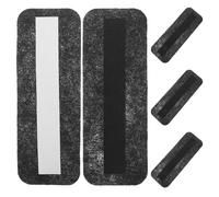 KICHOUSE 5 filtri per pale di ventilatori da soffitto, cuscinetti purificatori d'aria autoadesivi 9,84"x3,54", accessori per la raccolta della polvere con filtro a carbone attivo, adatti