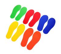 KICHOUSE 5 paia Impronte Tattili Sensoriali Piedi per Asilo e Casa Gioco Sensoriale per Piedi per Sviluppo Coordinazione e Stabilità Tappeti Sensoriali Multiuso per Allenamento Motorio