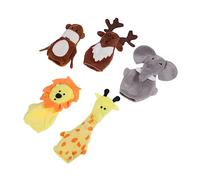 KICHOUSE 5 Pezzi Bambola Da Dito Animale Giocattolo Da Dito Mini Burattini Da Dito Marionette Da Dito Giocattolo Animale Da Dito Burattini Dei Cartoni Animati Bambole Da Dito Peluche