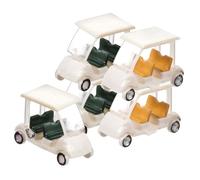 KICHOUSE 5 Pezzi carrelli da golf in miniatura valigia portautensili valigetta portautensili carrello da golf giocattoli da spiaggia Sabbia giocattoli da golf giocattolo da golf cart resina