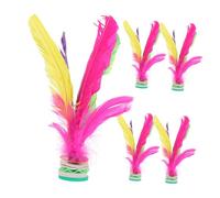 KICHOUSE 5 Pezzi Giocattoli Con Shuttlecock Giocattolo Per Il Tempo Libero Per Ragazzo Calciare i Volani Degli Studenti Gioco Indoor e Outdoor Piuma D'oca