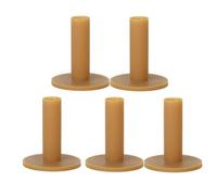 KICHOUSE 5 Pezzi Tee Golf in Gomma Leggeri e Resistenti Teste Infrangibili Accessori Golf Facili da Usare su Terreno Duro Colore caffè per Inverno e Pratica