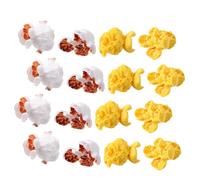 KICHOUSE 50 Pezzi Pop corn artificiale Simulazione Popcorn decorazione casa popcorn mini impostore finti trattino prop fai da te simulato Foto Prop plastica