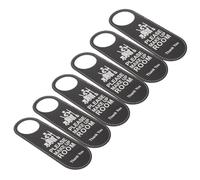 KICHOUSE 6 Cartelli Bifacciali per Porta in Similpelle PU Appendini Non Disturbare e Pulisci Stanza per Hotel e Appartamenti Design Spesso e Resistente per Gestione Privacy Camere