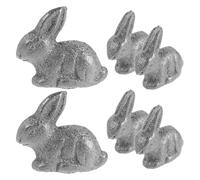 KICHOUSE 6 Pezzi Accessori in Ghisa Forma di Coniglio per Cucina Integratore Naturale di Ferro per Vegani Donne in Gravidanza e Sportivi Supporto Contro Anemia e Carenza di Ferro