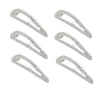 KICHOUSE 6 Pezzi Fermagli per Chioma da Sposa in Ferro Argento Strass Eleganti Accessori per Chioma per Decorare Acconciature da Matrimonio