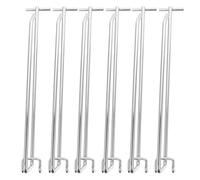 KICHOUSE 6 Pezzi Ganci per Mensole Pegboard in Ferro Resistente Supporti per Appendere Attrezzi e Oggetti per Garage Officina e Negozio Distanza