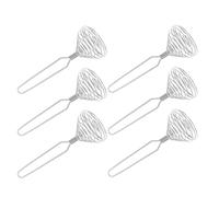 KICHOUSE 6 Pezzi Manuali in Acciaio Inox con Molla Spirale Sbattitore Filo per Uova Panna Impasti Miscelazione Uniforme per Cucina e Pasticceria