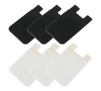 KICHOUSE 6 pezzi Portacarte Adesivo per Smartphone e Contanti e Resistente Compatibile con Maggior Parte Dei Cellulari Design Multifunzionale e Facile Usare