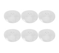 KICHOUSE 6 Pezzi Ventose per Parasole Auto in Pvc Trasparenti e Leggere per Parabrezza, Compatte senza Lasciare Tracce, per Creare Un'atmosfera Estiva in Ogni Veicolo