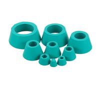 KICHOUSE 8 pezzi Adattatore in Gomma per Imbuto Buchner Collare Flessibile per Filtrazione Resistente ad Acidi e Alcali Design Sigillante e Protettivo per Esperimenti di Laboratorio