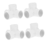 KICHOUSE 8 Pezzi Raccordi PVC Angolo per Impianti Idrici Facile Installazione e Design Resistente per Ed Esterno