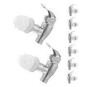 KICHOUSE 8 Pezzi Rubinetto Ricambio Distributore Bevande Raccordo Design Elegante e Resistente per Dispenser e Tè Compatibile con Vari Contenitori