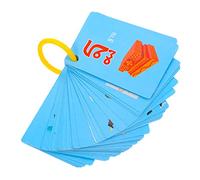 KICHOUSE 90 Pezzi carte di flashcard parlanti schede flash di parole a vista dell'asilo pratiche schede didattiche schede di apprendimento carta Colorful