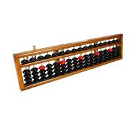 KICHOUSE Abacus di Legno Abaco Vintage Cinese Strumento di Calcolo della Matematica Cinese Pallottoliere degli Studenti Imparare L'abacus Matematica Abaco in Stile Vintage Metallo