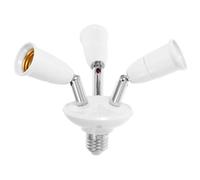 KICHOUSE Adattatore Portalampada Convertitore Base Regolabile Gradi Per Lampadine Led Realizzato in Pbt e Metallo Resistente Al Calore Fino Gradi Celsius Design Flessibile Per Illuminazione