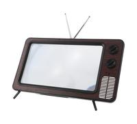 KICHOUSE Amplificatore Schermo Smartphone Retro Tv Ingranditore Schermo Cellulare Portatile con Supporto Design Terza Generazione Grigio Tecnologico per Film e Video