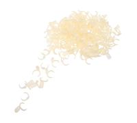 KICHOUSE Anelli Espositivi Beige 200 Pezzi in Plastica per Unghie, Pratici per Esposizione di Punte e Catalogo Colori Smalto, per Professionale e Fai-da-Te