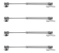 KICHOUSE Aste di Supporto Pneumatiche Telescopiche in Nylon, Pistone a Molla per Sollevamento Ante Armadio, Confezione da 4, Meccanismo di Sollevamento Silenzioso, Adatte per Mobiletti da