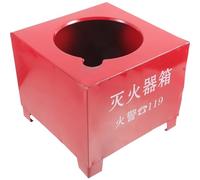 KICHOUSE Base Conveniente Ferro Supporto e Estintore per 2-4kg in Rosso da Stabile, Pratico per Antincendio Domestica e Industriale