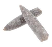 KICHOUSE Belemnite 2 Pezzi Fossile Naturale Autentico 5-6 CM per Studi Geologia e Arredamento Interni Appassionati
