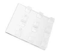 KICHOUSE Biglietti da Visita in Vetro Organizer da Scrivania Espositore per Biglietti da Visita Base per Ufficio Carte d'Identità Supporto per Cartellini