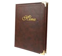 KICHOUSE Blocchi Note Per Server in Formato Cartellina Porta Prezzi in Pelle Libro Menù Ristorante Decorativo Porta Copertina Menù Pratica Per Hotel e Bar