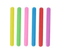 KICHOUSE Braccialetti Schiaffeggiati in Silicone Colorato Per Bambini e Ragazzi, Set Da 24 Pezzi 6 Colori Arcobaleno, Elastici e Resistenti Per Feste e Bomboniere