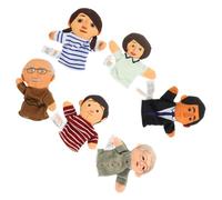 KICHOUSE Burattini da Dito in Famiglia Animali Giocattoli Educativi per Marionette Morbide per Racconti e Giochi di Ruolo