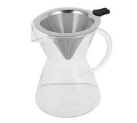 KICHOUSE Caffettiera con Filtro in Acciaio Inossidabile Set 1 Pezzo, Pratica e Conveniente per Preparare Caffè a Goccia, per Momenti di Relax e Feste