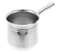 KICHOUSE Caffettiera Raffinato e in Turca Acciaio Inossidabile 720ml Materiale Robusto, Facile Usare e Pulire Design Elegante e Aspetto per Famiglia Campeggio