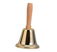 KICHOUSE Campana Mano in Metallo con Manico in Campanello Portatile per Chiamate e Attenzione Campana e Scuola Suono Forte e Nitido Versatile per Famiglia Cerimonie