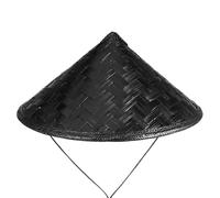 KICHOUSE Cappello Conico di Bambù 36 Cm per Cosplay Samurai e, Copricapo Decorativo Leggero Artigianale per Feste, Spettacoli ed Eventi a Tema Colore Casuale