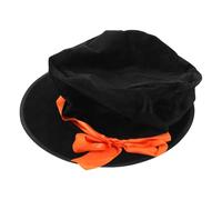 KICHOUSE Cappello da Mago in Velluto Nero a Cilindro Vintage Copricapo Western da Cowboy Unisex per Cosplay Halloween e Travestimenti da Pupazzo di Neve Accessorio Costume Vittoriano per