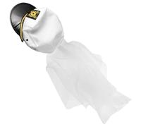 KICHOUSE Cappello da Marinaio Accessorio Decorativo Raffinato da Sposa con Elegante e Semplice per Matrimonio e Festa Nuziale