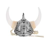 KICHOUSE Cappello Viking Horn con Accessorio per Cosplay e Rievocazioni Storiche per Feste Tema e Mascherate Comfort e Design Autentico