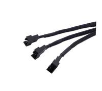 KICHOUSE Cavo di Prolunga 4pin Pwm per Ventole Design a Serpente in Plastica Nero, Splitter Ventola 4 Interfacce Pwm per Case Computer