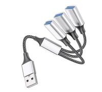 KICHOUSE Cavo Usb Splitter Portatile Maschio Femmina Adattatore Usb Multi-port Per Laptop Computer Pratico e Compatto Facile Da Trasportare e Utilizzare