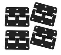 KICHOUSE Cerniere Piccole in Ferro Nero per Scatole 4 Pezzi Montaggio Rapido e Alta Efficienza per Cassette Porta Attrezzi e Armadietti