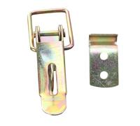 KICHOUSE Chiavistello per Porta Carrozza e Camion A16 in Spcc Oro, Set 2 Pezzi Funzionamento Semplice e Superficie Liscia, Ganci per Porta Resistenti e Facili da Usare